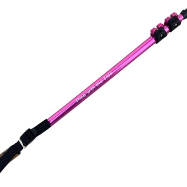 Sand Dipper Full Size with Custom Laser Scribing - Choice of Blue or Pink Pole with Small or Large Basket - Adjustable Beach Scoop Shovel & Sifter Tool for Beachcombing – Also Can Be a Walking Stick