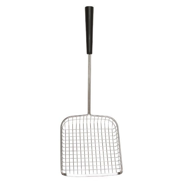 61mCC0lsZzL-2-600x600 Sand Dipper Cat Poop Scooper & Chicken Poop Scooper - Rugged Big 6" Square Stainless Steel Long Handle for Home Kitty Litter Scoop & Farm Chicken Coop Scooper (Junior)