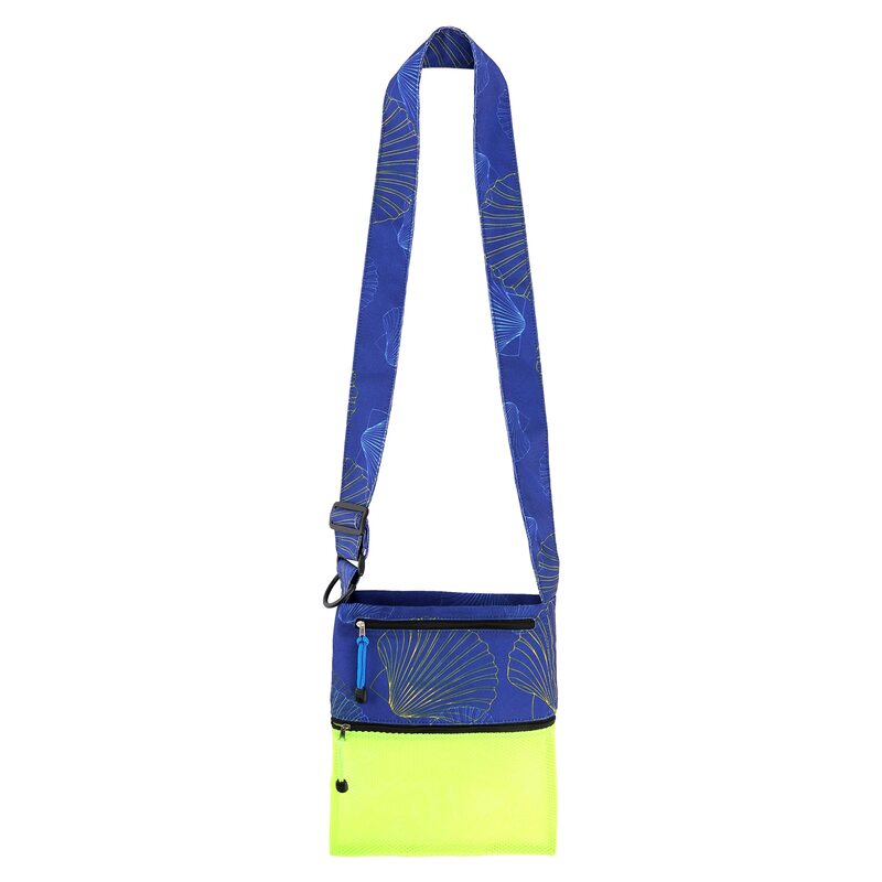 7125i9RzsaL (2) Sand Dipper 3 Pocket Shell Collecting Beach Bag Luxury Cotton Limited Edition Prints (Blue Shells)