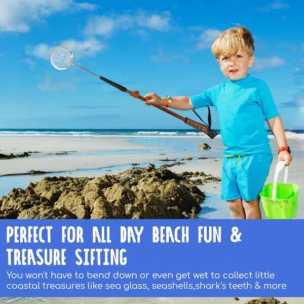 71GZT6tQ9QL-3-1-600x600 (1) Sand Dipper - Limited Edition - Wood Pattern Adjustable Beach Combing Scoops