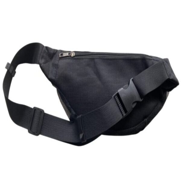 Sand Dipper Seashell Bag Fanny Pack for Women & Men - One Size Fits Most Shell Collecting Hip Bag With a Front Mesh Pocket & Hidden Zippered Pocket - Beachcombing Waist & Cross Body Bum Bag - Black