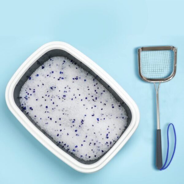 71zmhxudYDL-600x600 Sand Dipper Metal Cat Litter Scoop – Long Handle Cat Poop Scooper for Litter Box (15”), Heavy-Duty Stainless Steel Kitty Litter Scoop (Scoop)