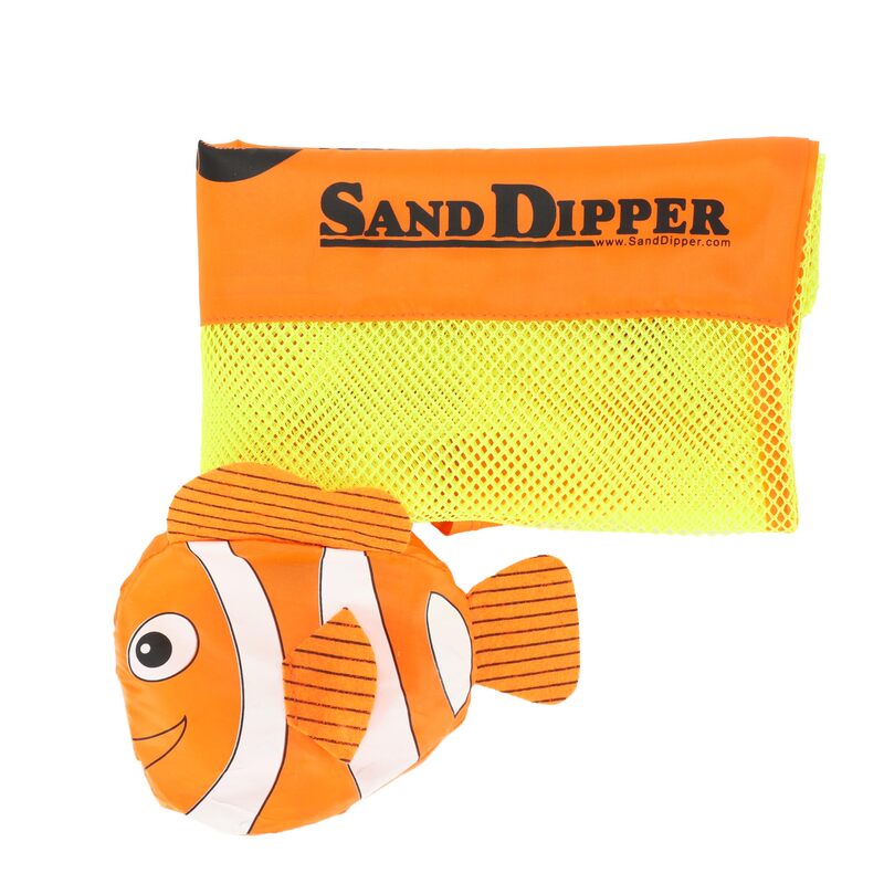 81c5EIgO8CL Sand Dipper Expandable Mesh Tote Bag | Cute Clownfish nylon bag (Orange clownfish)