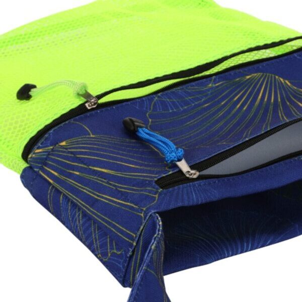 91iCNlAdb7L-600x600 (1) Sand Dipper 3 Pocket Shell Collecting Beach Bag Luxury Cotton Limited Edition Prints (Blue Shells)